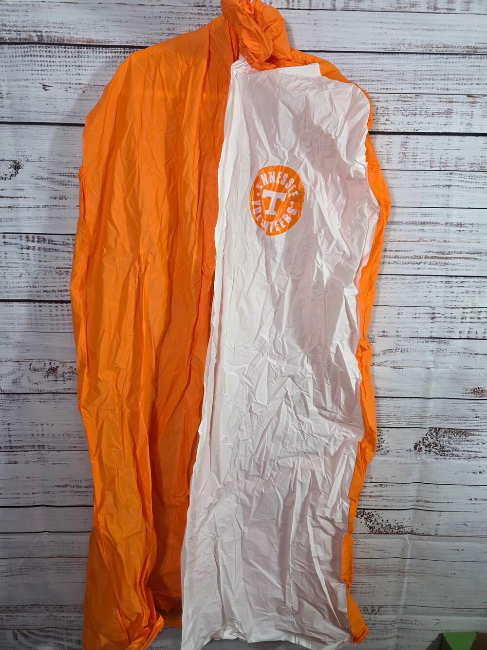 Tennessee Volunteers Rain Poncho Orange/White NWOT